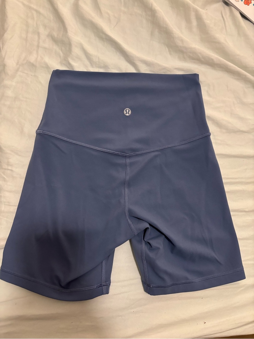 lululemon athletica High-Rise Bike Shorts — Dusty Blue